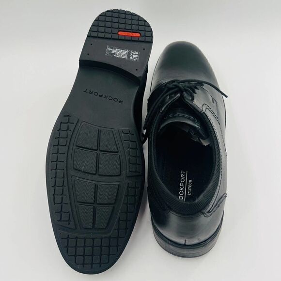 Rockport Trutrech Bryant Plain Toe Oxford Black Leather Shoe Size 11 NWOB - Picture 10 of 10